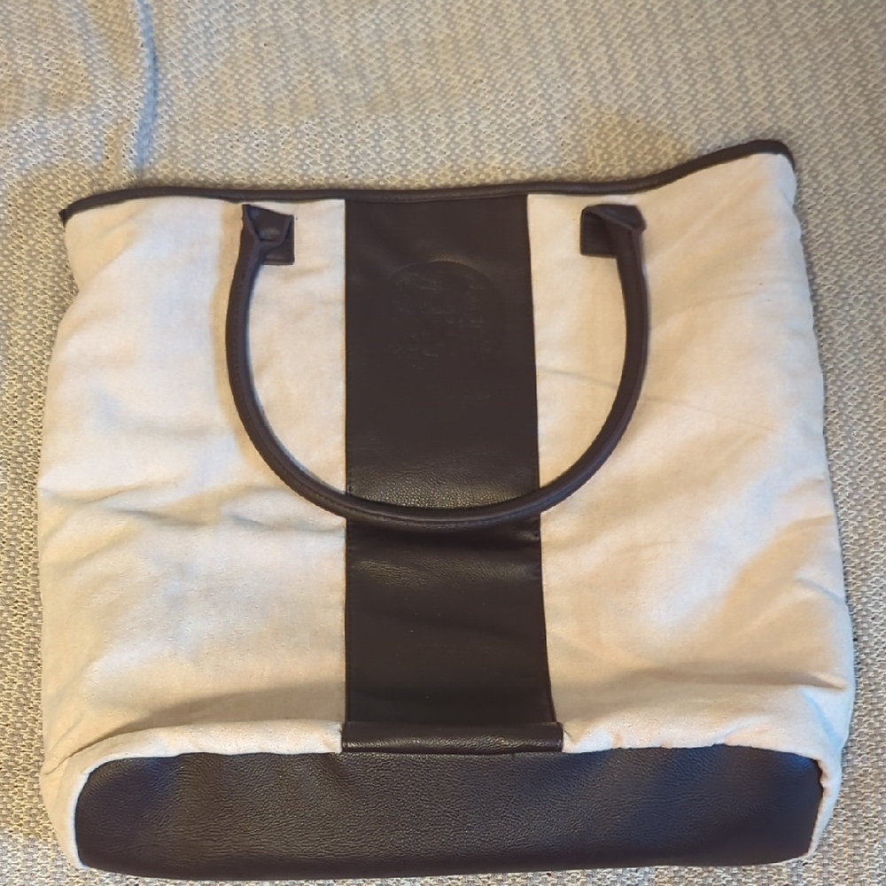 Vince Camuro Beige and Brown Tote Bag